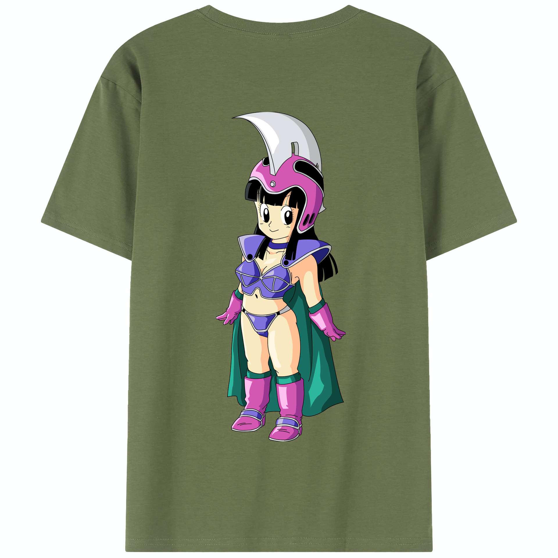 （画像用） ドラゴンボール チチ DRAGON BALL Chichi 綿100％半袖Tシャツ（背面プリント）